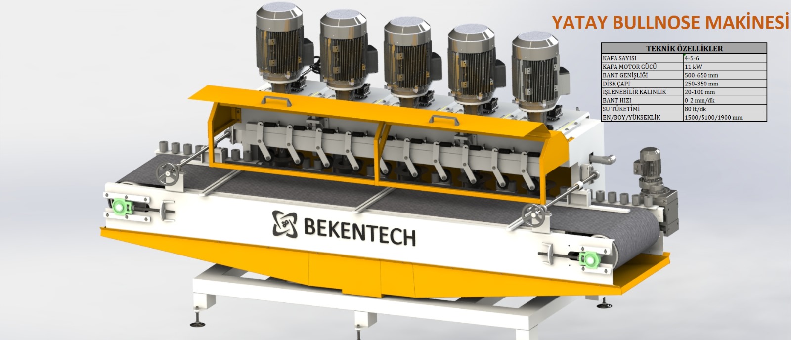 Yatay Bullnose Makinesi